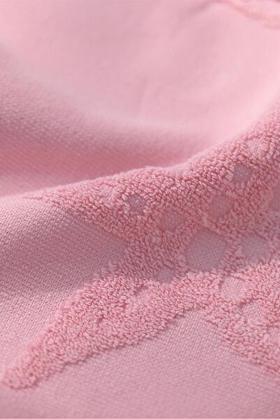 FAVORA Trend 100% βαμβακερή ανάγλυφη πετσέτα θαλάσσης - ροζ