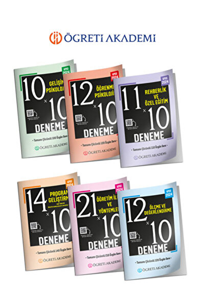 Öğreti Akademi ÖĞRETİ AKADEMİ 2024 KPSS Eğitim Bilimleri 60 Deneme Seti (6.Çe...