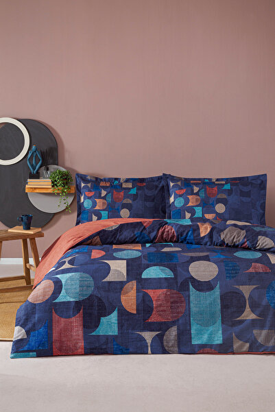 Özdilek Colored Shape Tek Kişilik Lastikli Çarşaf Nevresim Takımı