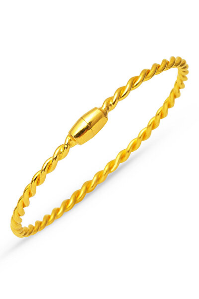 Kilitli Burma 22 Ayar Altın Bilezik 20 Gr.