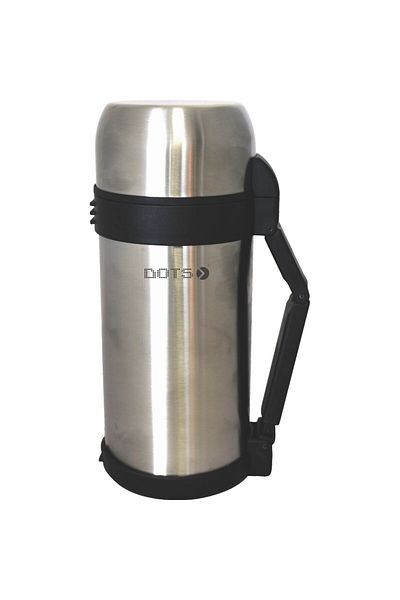 DOTS Heat-Resistant Bottle For Liquids, 1.2 Liters By Dots - Silver