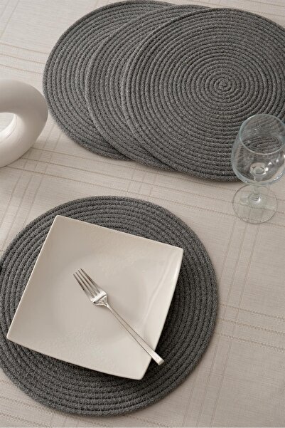 Home 4 قطع من حبل الجوت للخدمة الأمريكية - رمادي