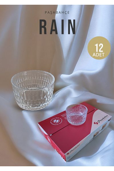 Paşabahçe 530022   - Set of 12 Rain Round Bowl