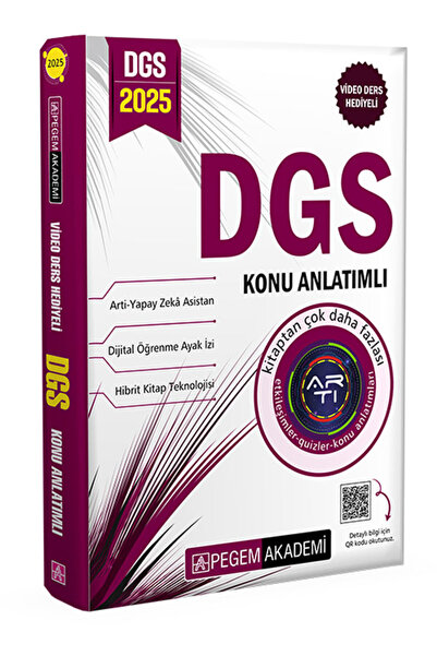 Pegem Akademi Yayıncılık 2025 DGS Konu Anlatımlı