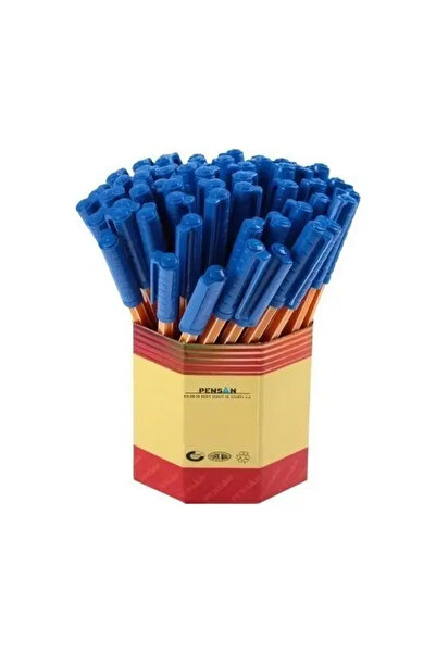 Pensan قلم حبر جاف أوفيس قلم أزرق 1010 60 قطعة (1 ملم)