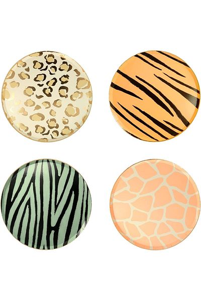 STOREMAX Mu-Artshop Meri Safari Plate (Piece of 8) Tnca 871301