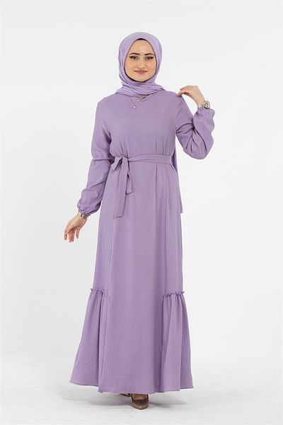 Sevitli Rochie Wrap cu curea - Liliac