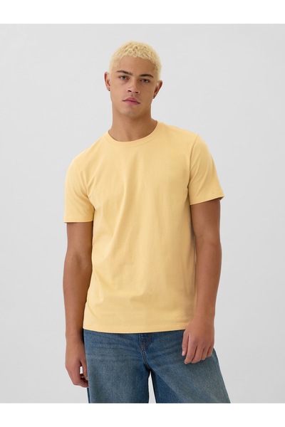 GAP Erkek Sarı Everyday Soft T-Shirt
