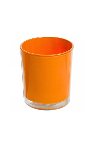 MumvemuM Turuncu Pastel Renk Cam Mumluk - İç Boyama - Doluma Uygun 403