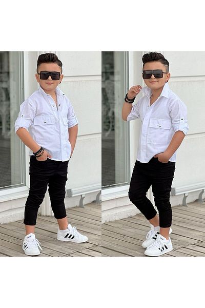 KOKOŞ BEBEK Costum pentru bărbați cu cămașă stilată