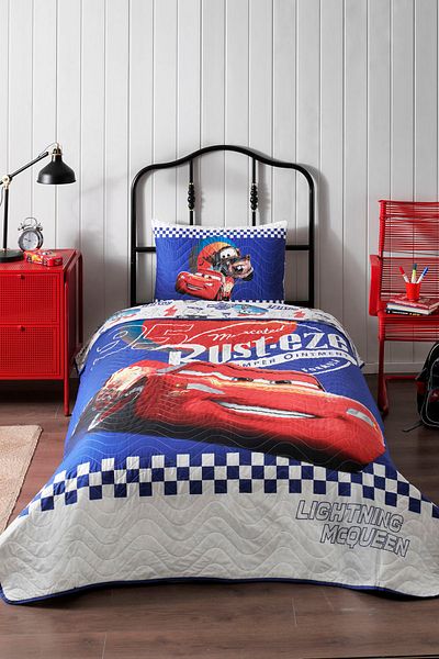 Özdilek Cuvertură de pat pentru copii cu licență Disney Cars Cyber ​​- 160x230 Cm