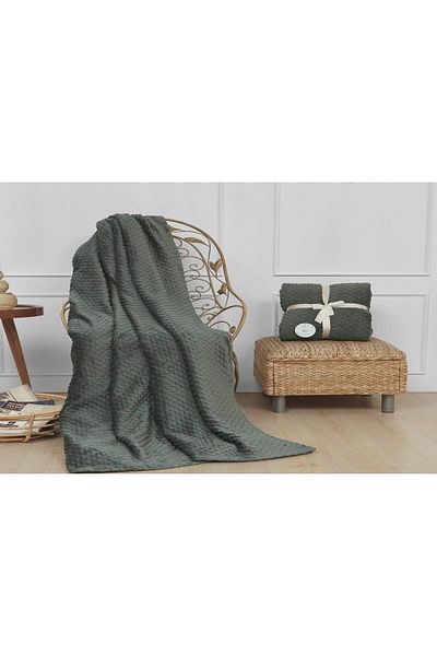 NİVEMESHOME Soft Blanket Merino - Pearly Khaki Double Bud
