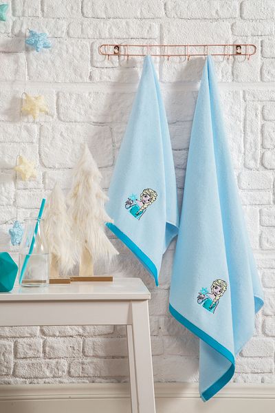Özdilek Σετ πετσετών 2 τεμαχίων Frozen Snowflake Disney με άδεια χρήσης
