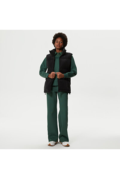 Lacoste Kadın Dik Yaka Kapitone Siyah Yelek