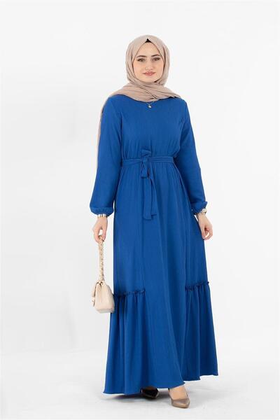 Sevitli Rochie Wrap cu curea - Saks Blue