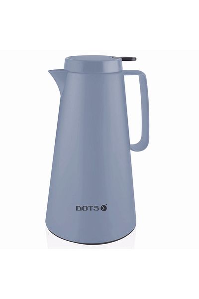 DOTS Tea and Coffee Thermos, 1 Liter - Blue