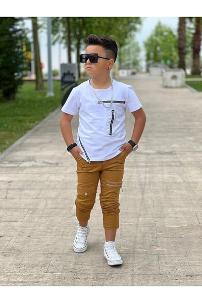 KOKOŞ BEBEK Комплект костюми с цип за момчета