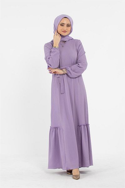 Sevitli Rochie Wrap cu curea - Liliac