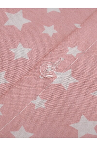 FAVORA Star Elastic Sheet Cotton Single Duvet Cover - Powder