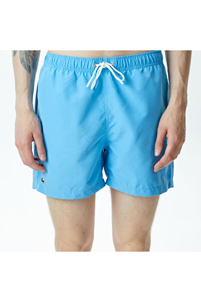 Lacoste Erkek Desenli Mavi Mayo Şort