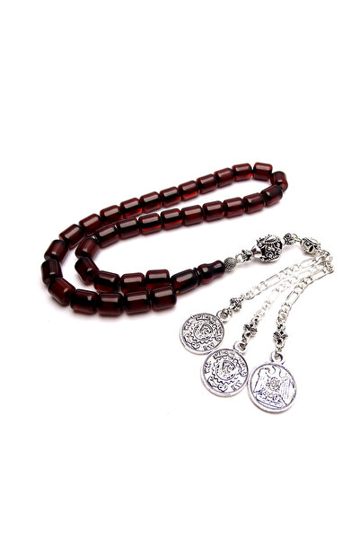 Tesbih Ruyasi Traşlı Kesme Kesim Sıkma Kehribar Tesbih