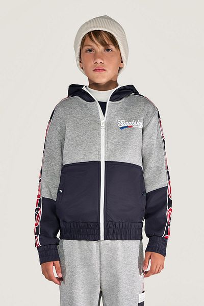SWATSKY Φούτερ Bg Store Boy Grey Melange