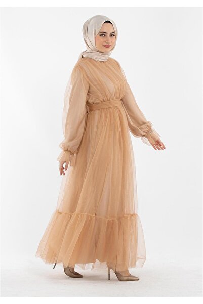 Sevitli Βραδινό φόρεμα Princess Model-mink