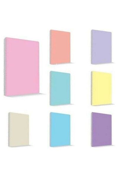 Umix My Note Flex Pastel A4 60 ورقة غطاء بلاستيكي حلزوني مربع