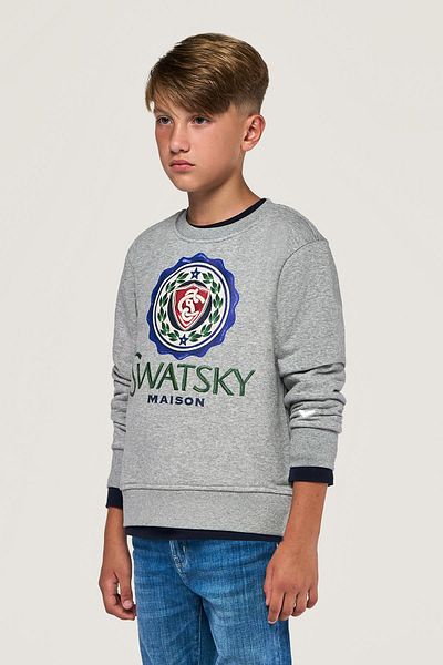 SWATSKY Φούτερ BG Store Boy's Grey Melange
