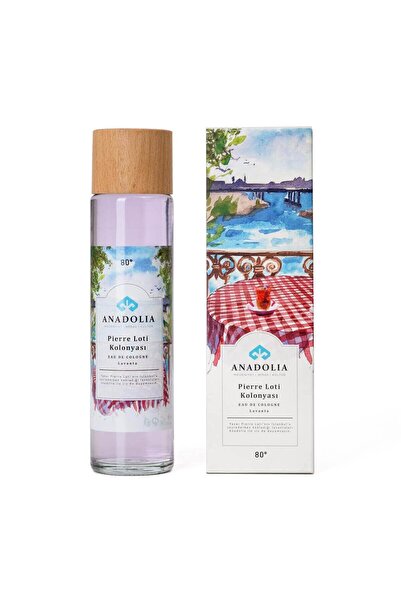 Anadolia Pierre Loti Lavanta Kokulu 80° Cam Şişe Kolonya 180 ml