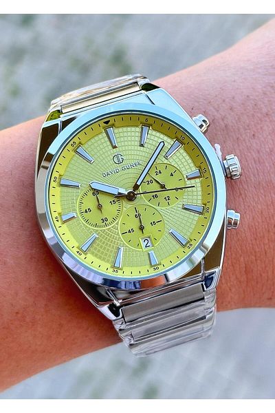 DAVID GUNER Men's Wristwatch - Waterproof Steel Case and Cord