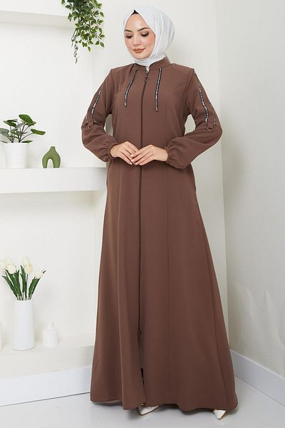 hafsamina Tan Sports Ferace - Striped, HM2483