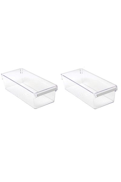 Prima Nova Refrigerator Organizer - Cabinet and Shelf Organizer 360*150*100 Set of 2