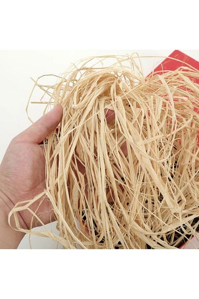 NevAvm Natural Raffia Banana Fiber Natural Ip 100 Gr Straw Ip Decoration Material