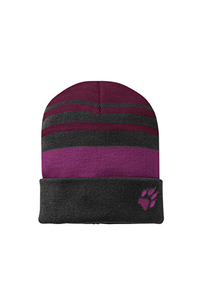 Jack Wolfskin Stripy Knit Cap K Unisex Children's Beanie Unisex Children's Beanie 1910401-2501