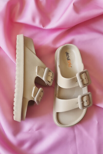 Akınal Bella Akınabella çift toka rahat taban ultra soft kadın terlik E440.Z