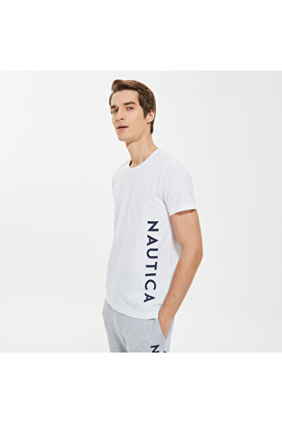 Nautica Men's White Standard Fit T-Shirt