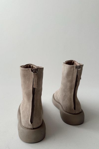 nope21shoess Μπότες Jacobs Beige από γνήσιο δέρμα σουέντ