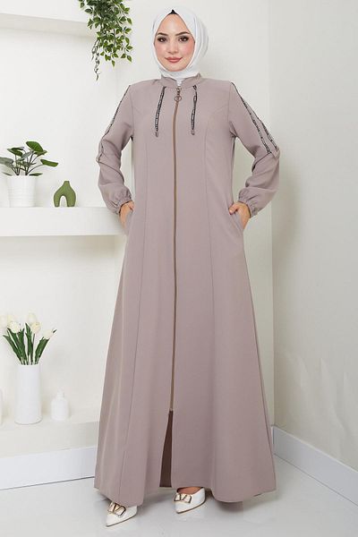 hafsamina Mink HM2483 - Striped Sports Ferace