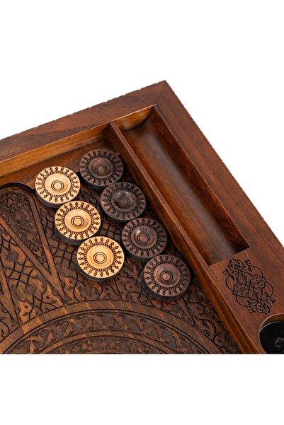 Anadolia Emerald-ü Phoenix Motif Backgammon