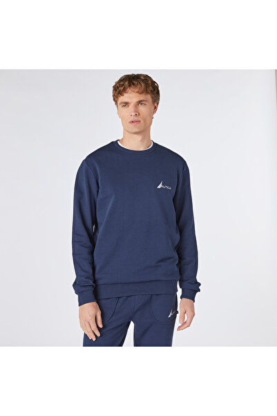 Nautica Erkek Lacivert Standart Fit Sweatshirt