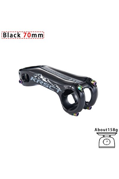 Choice جذع دراجة KRSCT أسود مقاس 70 مم، مصنوع من مادة ثلاثية الأبعاد، جذع درا...