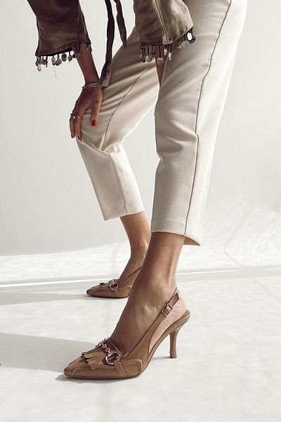 nope21shoess Pantofi cu toc Alice Nude din piele naturală