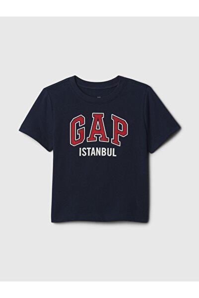 GAP Erkek Bebek Lacivert Logo T-Shirt