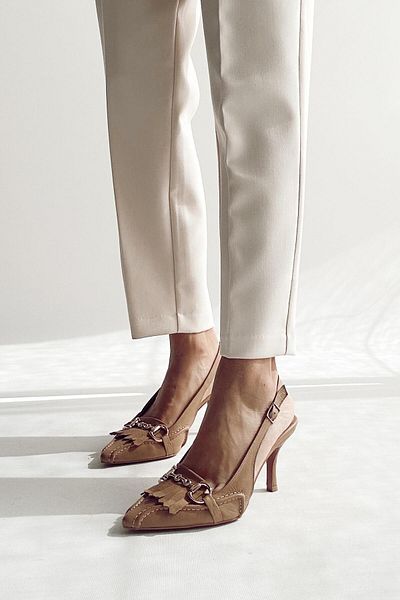 nope21shoess Pantofi cu toc Alice Nude din piele naturală