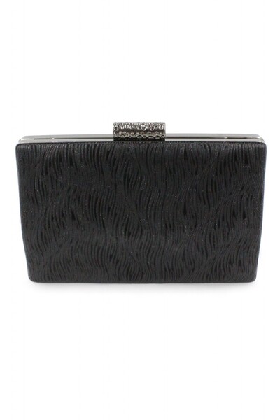 Chantaky 064 278 Чорна хвиляста вечірня сумочка-клатч - Вечірня сумочка