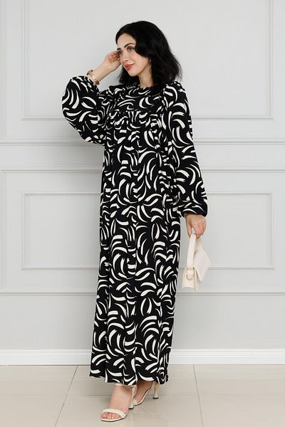 Sevitli Rochie Karin imprimată cu rochie - neagră