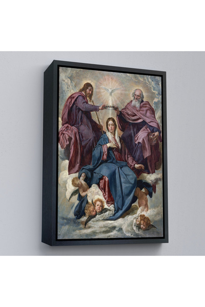 Home Diego Velazquez cu cadru din lemn - Ceremonia de coroanare a lui Virgina Tablo-7344