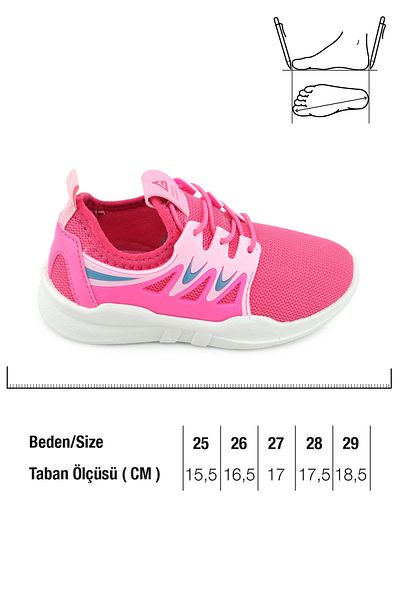 GEZER Pantofi sport casual cu talpă PVC pentru fete de vară