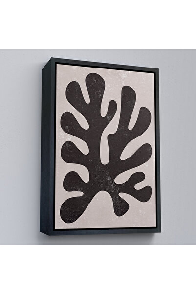 Oxyteez Tablou de artă abstractă în stil Henri Matisse cu cadru din lemn-7619